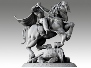 Raoh Fist of the North Star ASSEMBLY 3D Print Model