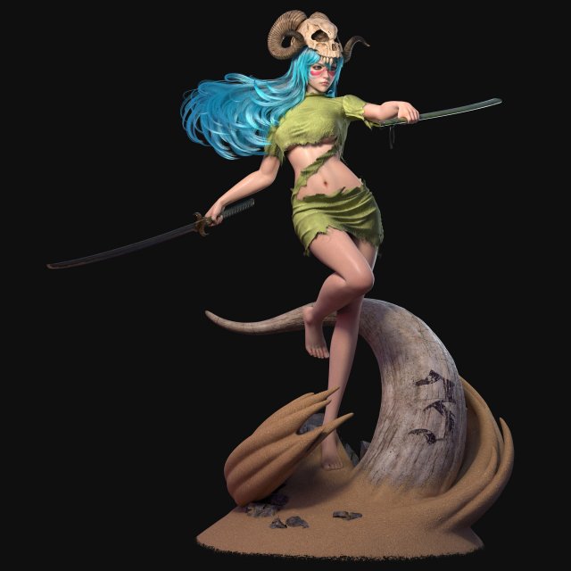 Nelliel Tu Odelschwanck bleach assembly 3Dプリントモデル .c4d .max .obj .3ds .fbx .stl .blend 