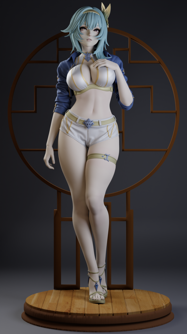 Summer eula genshin impact assembly Model do druku 3D .c4d .max .obj .3ds .fbx .stl .blend 