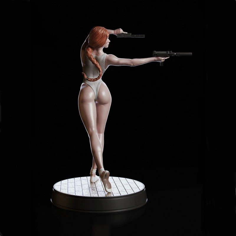 Black Widow Ballet of Death assembly 3D Print Model .c4d .max .obj .3ds .fbx .stl .blend 