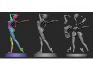 Black Widow Ballet of Death assembly 3D Print Model