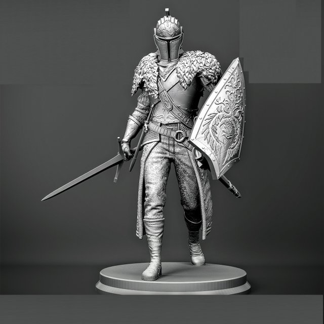 I made this knight based on the Brass Armor ser from Dark Souls. :  r/3Dmodeling