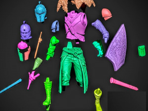 Faraam knight dark souls assembly 3Dプリントモデル