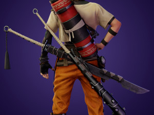 Naruto textured Modèle 3D