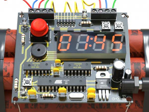 Teksturowana bomba TNT Model 3D