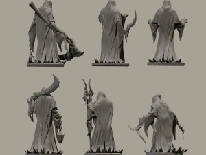 Six Ghosts 3D Print Model