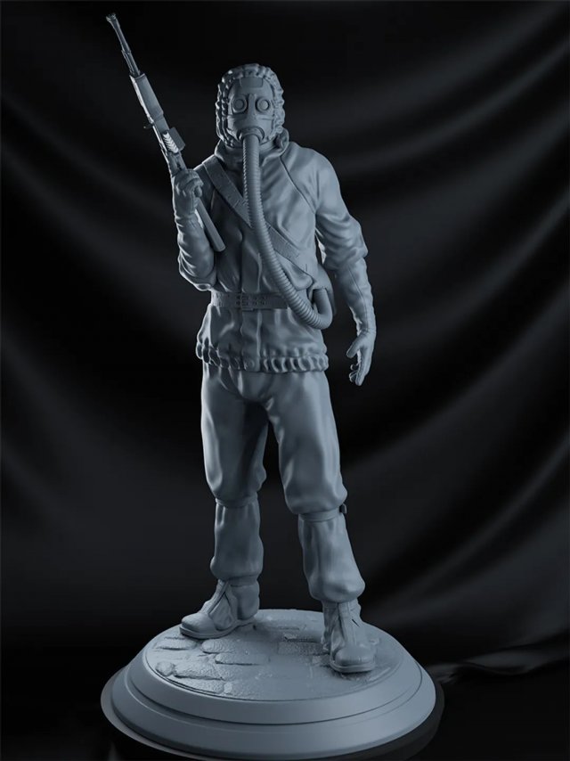Biohazard soldier assembly 3Dプリントモデル .c4d .max .obj .3ds .fbx .stl .blend 