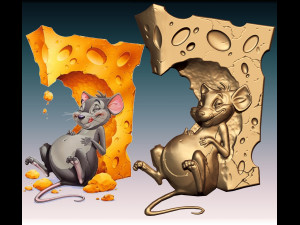 Cheese rat cnc 3D Print Model