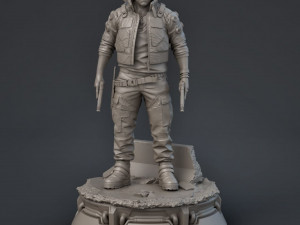 Jackie Welles Cyberpunk assembly 3D Print Model