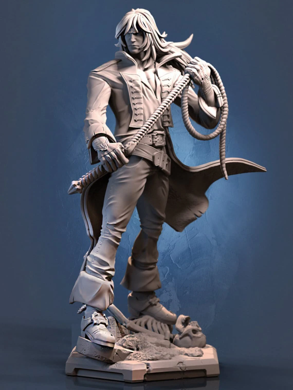 Castlevania Richter Belmont assembly 3D Print Model .c4d .max .obj .3ds .fbx .stl .blend 