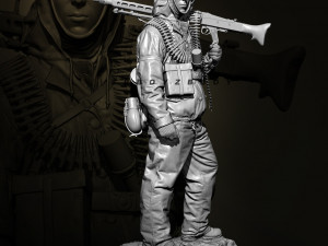 Machine G soldier 3D Print Model