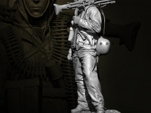 Machine G soldier 3D Print Model