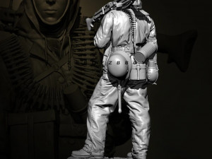 Machine G soldier 3D Print Model