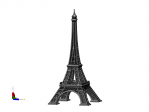 Eiffel tower Model Cetak 3D