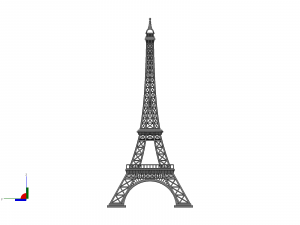 Eiffel tower Model Cetak 3D