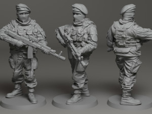 Special forces soldier assembly 3D प्रिंट मॉडल