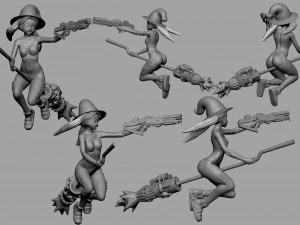 Halloween Cybergirl NSFW assembly 3D Print Model