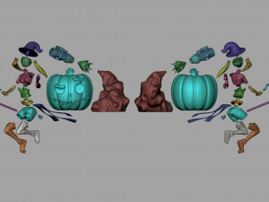 Halloween Cybergirl NSFW assembly 3D प्रिंट मॉडल