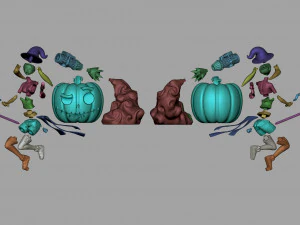 Halloween Cybergirl NSFW assembly 3D Print Model