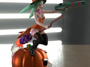 Halloween Cybergirl NSFW assembly 3D Print Model