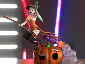 Halloween Cybergirl NSFW assembly 3D Print Model