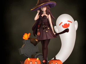 Halloween hu tao genshin impact assembly 3D Print Model