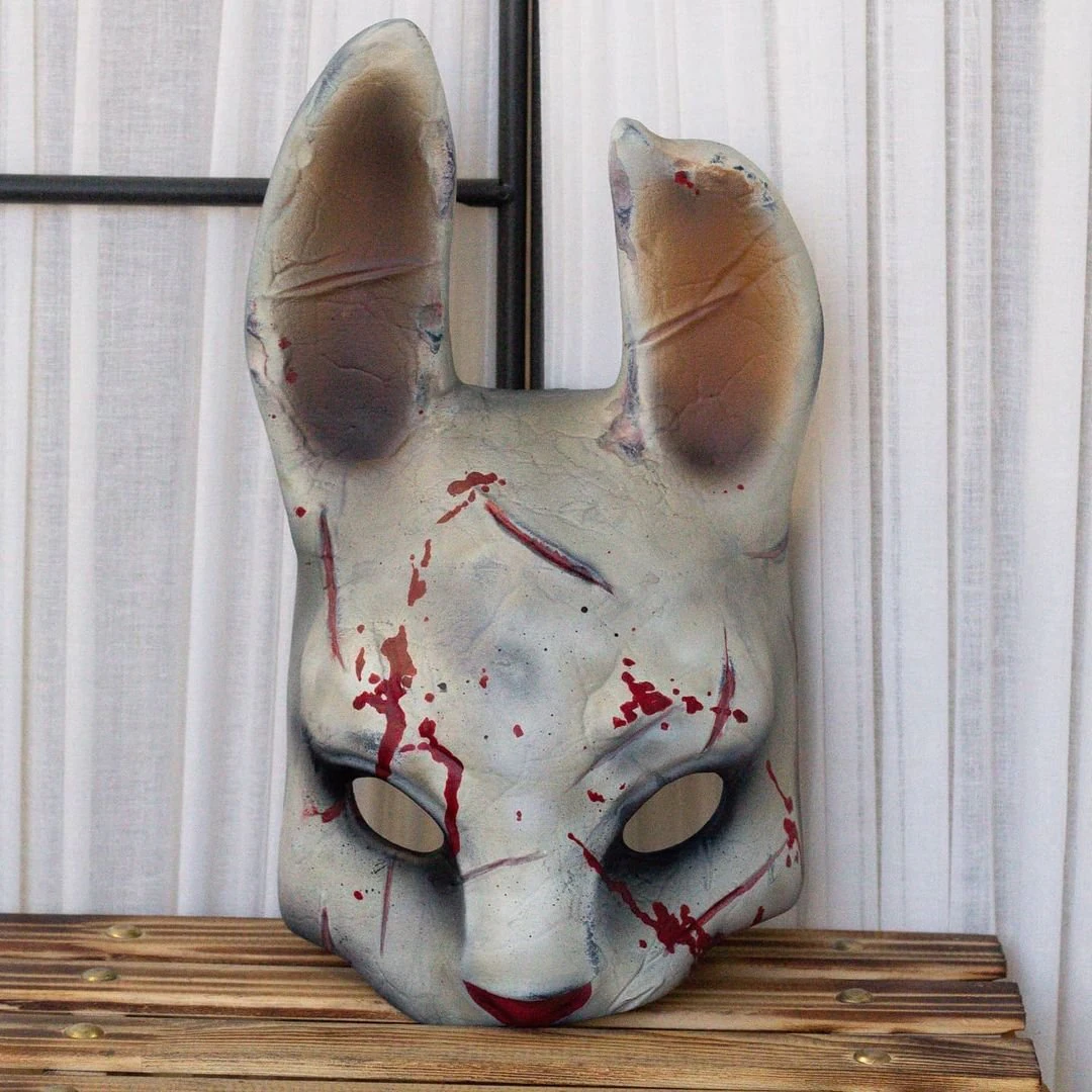 Halloween rabbit mask 3D Print Model .c4d .max .obj .3ds .fbx .stl .blend 