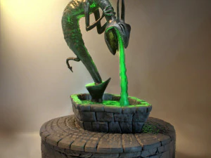 Halloween-Brunnenmontage 3D Druckmodell