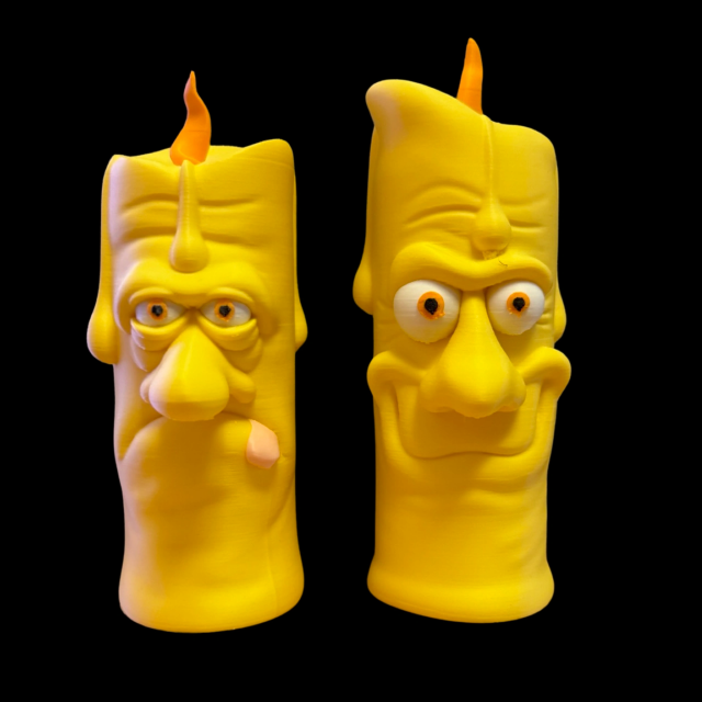 Halloween candles 3D Baskı Modeli .c4d .max .obj .3ds .fbx .stl .blend 