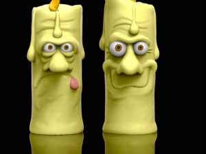 Halloween candles 3D Baskı Modeli