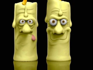 Halloween candles 3D Print Model