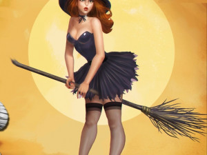 Halloween witch assembly 3D Print Model