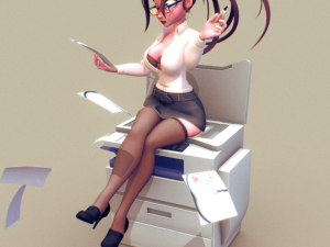 Printer girl NSFW assembly Modello di stampa 3D