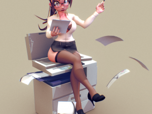 Printer girl NSFW assembly Modello di stampa 3D