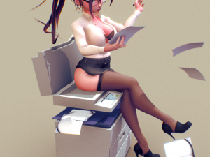 Printer girl NSFW assembly Modello di stampa 3D