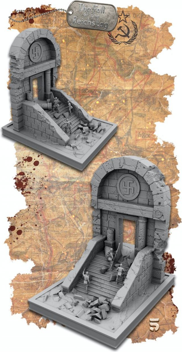 World War II The Fall of the Reichstag Modèles 3D en vedette .c4d .max .obj .3ds .fbx .stl .blend