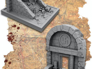 World War II The Fall of the Reichstag 3D Принт Модель