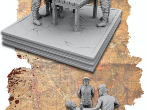 World War II Torture of a Prisoner 3D Print Model