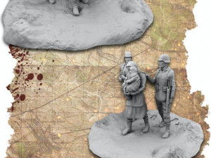 World War II Convoy 3Dプリントモデル