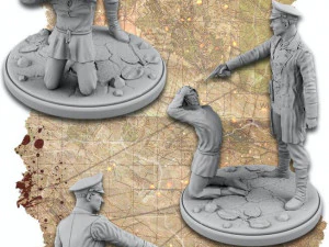 World War II German Soviet figurines pack 3D Print Model