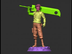 旗木卡卡西组装 3D 打印模型