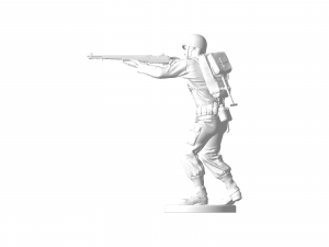 American soldier aiming ww2 3D प्रिंट मॉडल