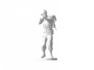 American soldier aiming ww2 3D प्रिंट मॉडल