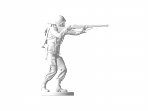 American soldier aiming ww2 3D प्रिंट मॉडल
