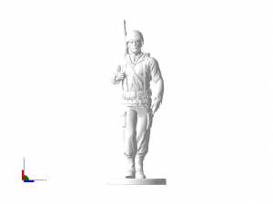 American soldier walking ww2 3D Print Model