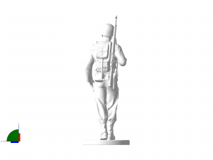 American soldier walking ww2 3D Print Model