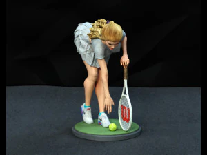 Tennis player nfsw assembly 3D Print Model