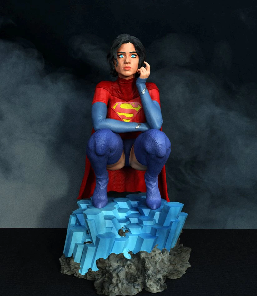 Supergirl nfsw assembly 3D Print Model .c4d .max .obj .3ds .fbx .stl .blend