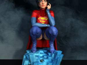 Supergirl nfsw assembly 3D Принт Модель