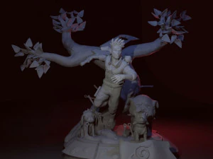 Kakashi Hatake Assembly 3D Print Model